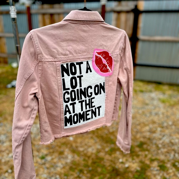 Hand Painted Swift Inspired Denim Jacket - Picture 4 of 9